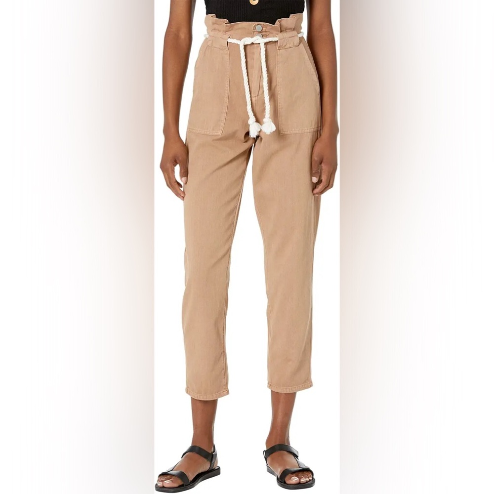 NWOT Blank NYC Paperbag Pants with Patch Pockets and Rope Belt